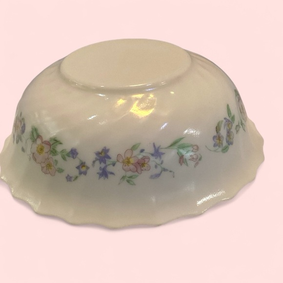 Arcopal France Champetre Floral Scalloped Edge Bowls Set Of 2 (bundle 2) - Picture 4 of 8